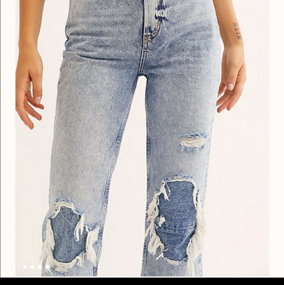 Free People My Own Lane Jeans Blue - Picture 2 of 7